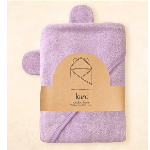 Kiin Bamboo Hooded Towel - Lilac