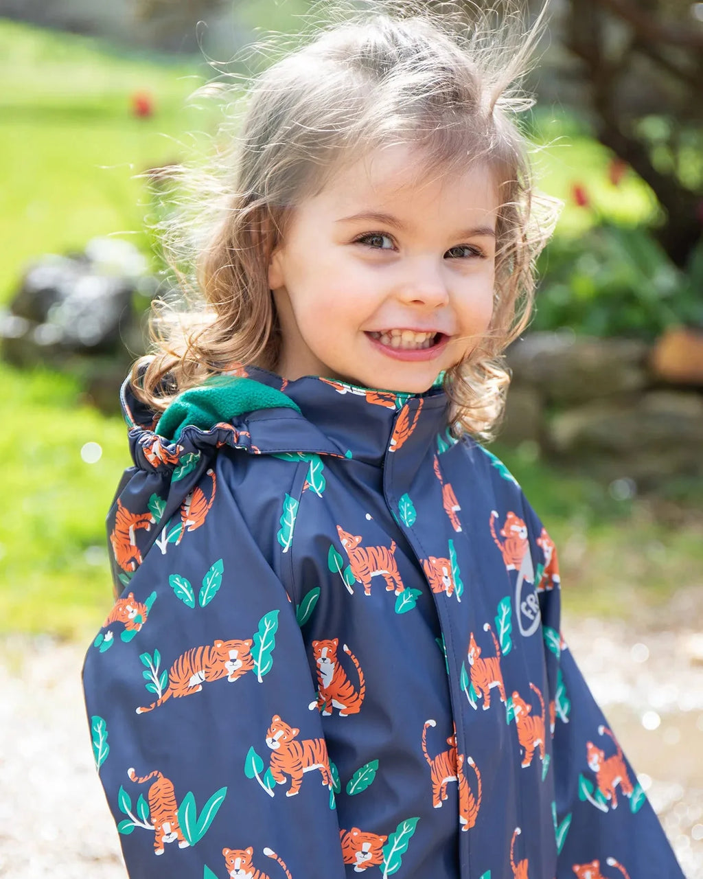 Puddle Buster All-In-One – Tiger - Waterproof & Fleece - Frugi