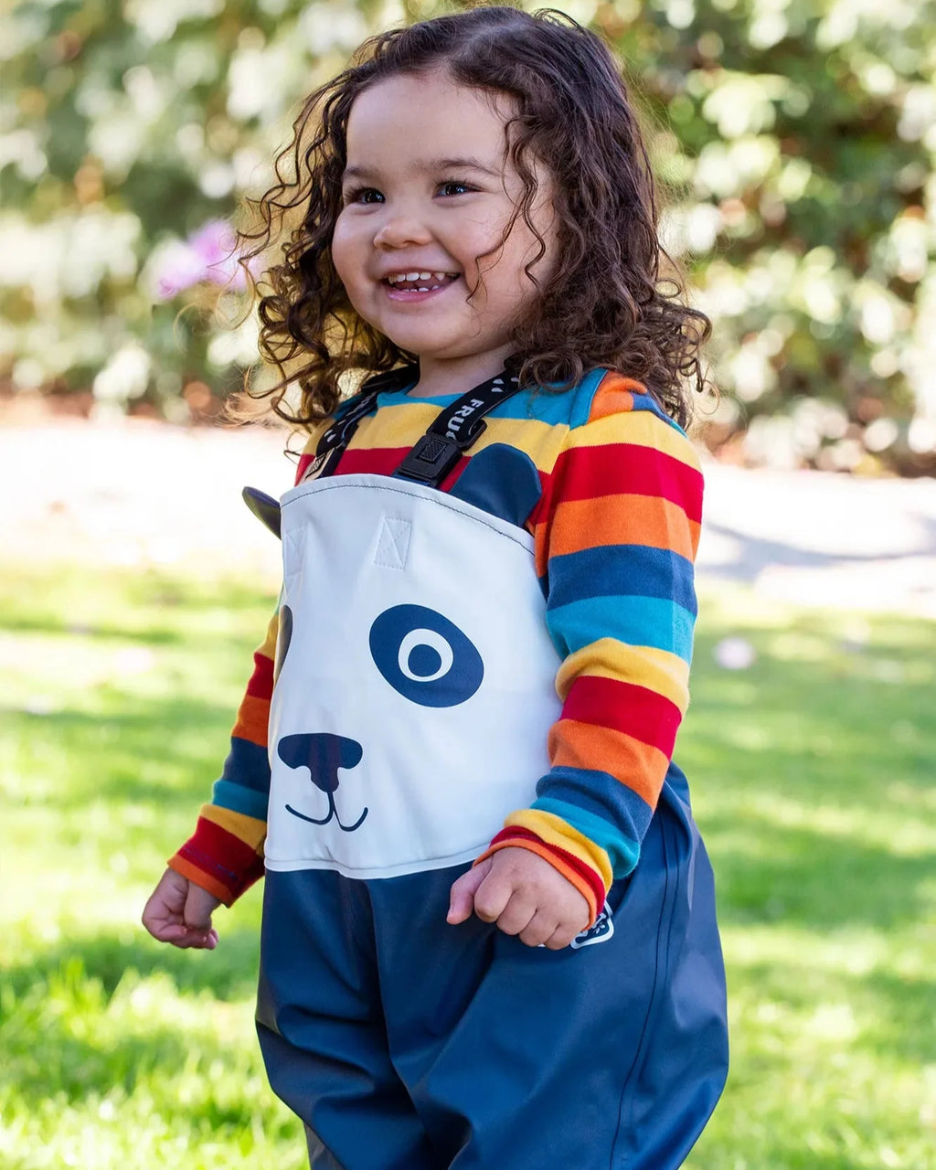 Puddle Buster Trousers – Panda - Waterproof & Recycled - Frugi
