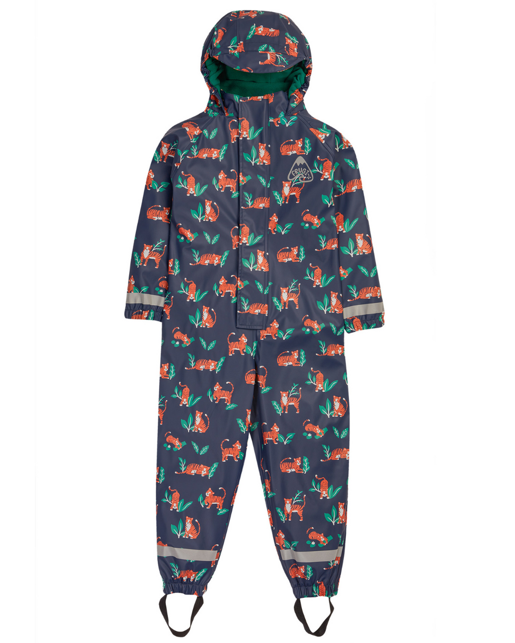 Puddle Buster All-In-One – Tiger - Waterproof & Fleece - Frugi
